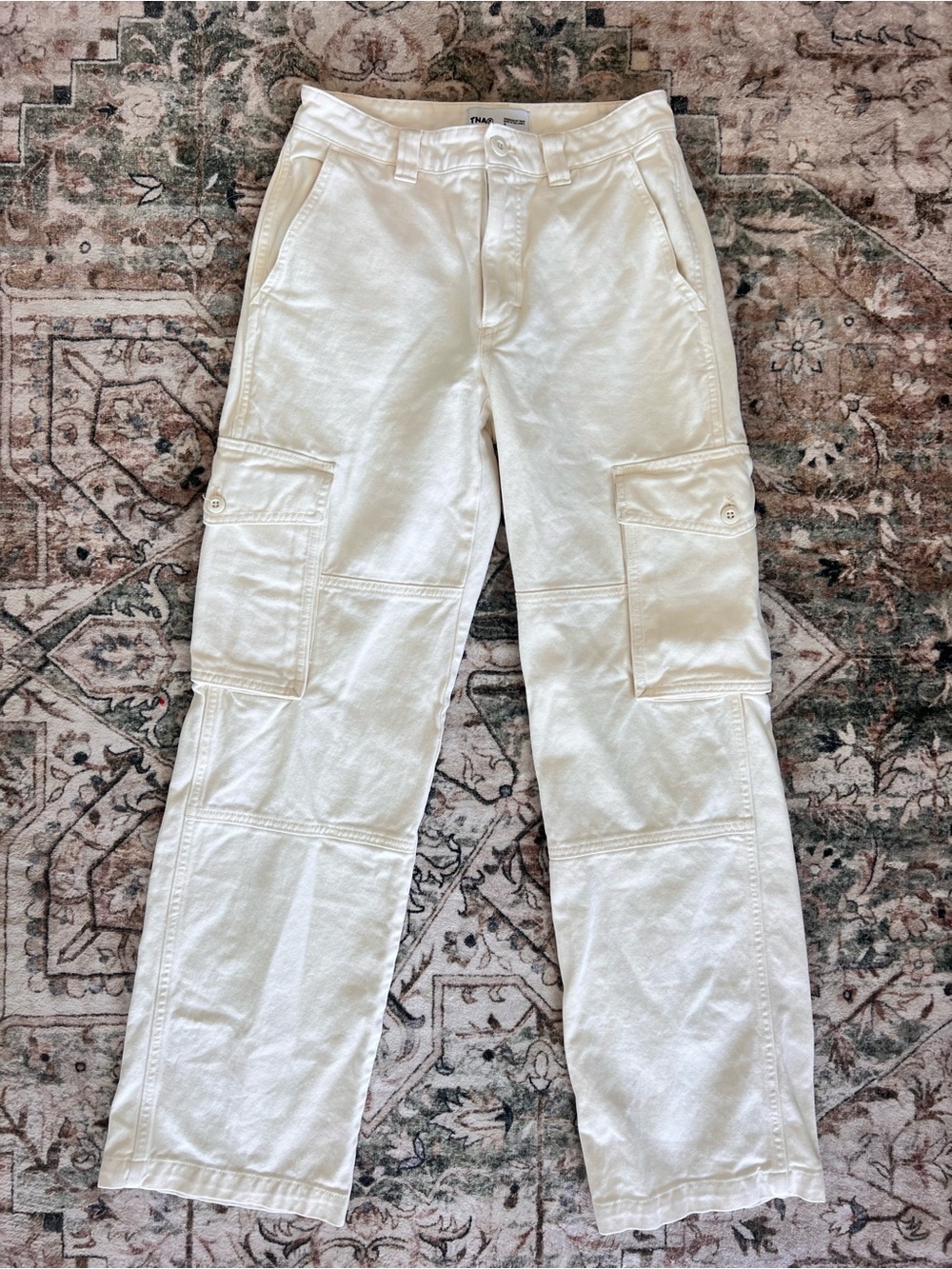 Aritzia TNA Cargo Pants White Size 0/XS